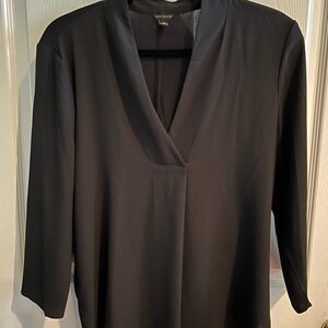 Ann Taylor Black V-Neck Blouse